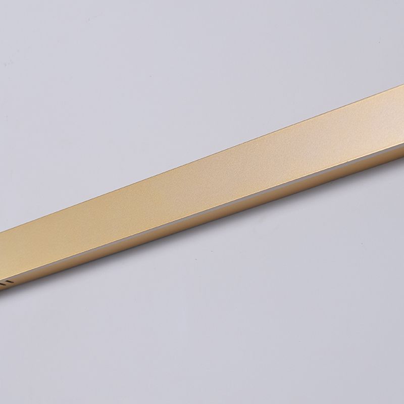 Metal Linear Shape Wall Light Modern Style 1-Light Wall Mounted Light in Gold