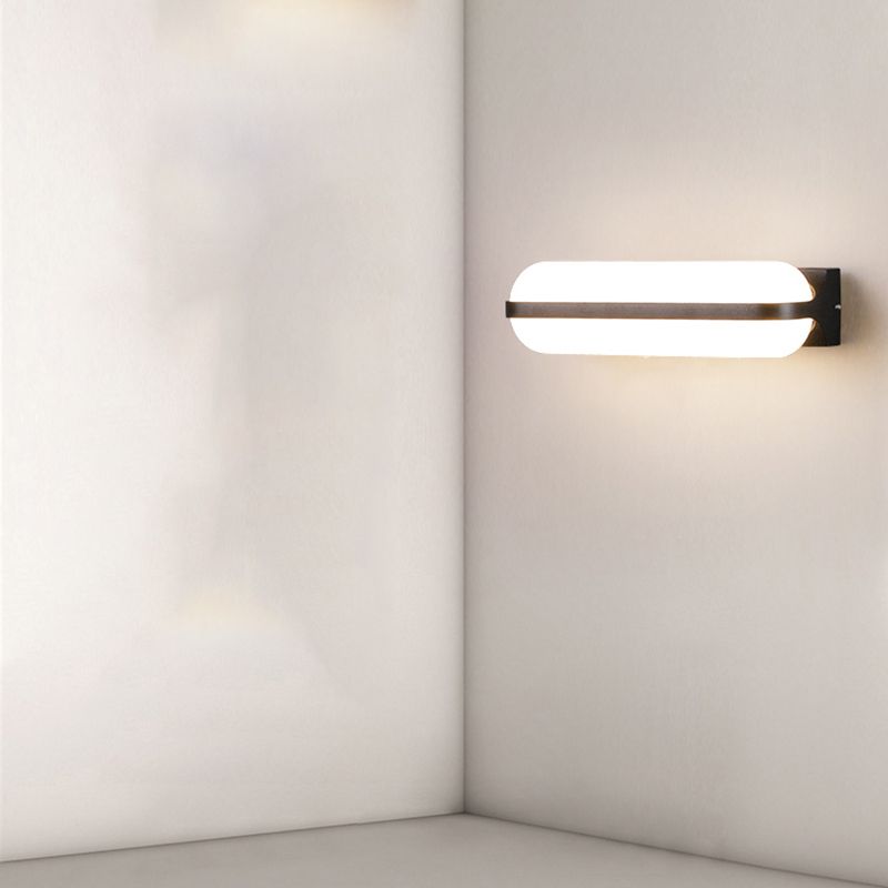 LED Modern Wall Sconce Aluminum & Acrylic Cylinder Wall Lighting Fixture