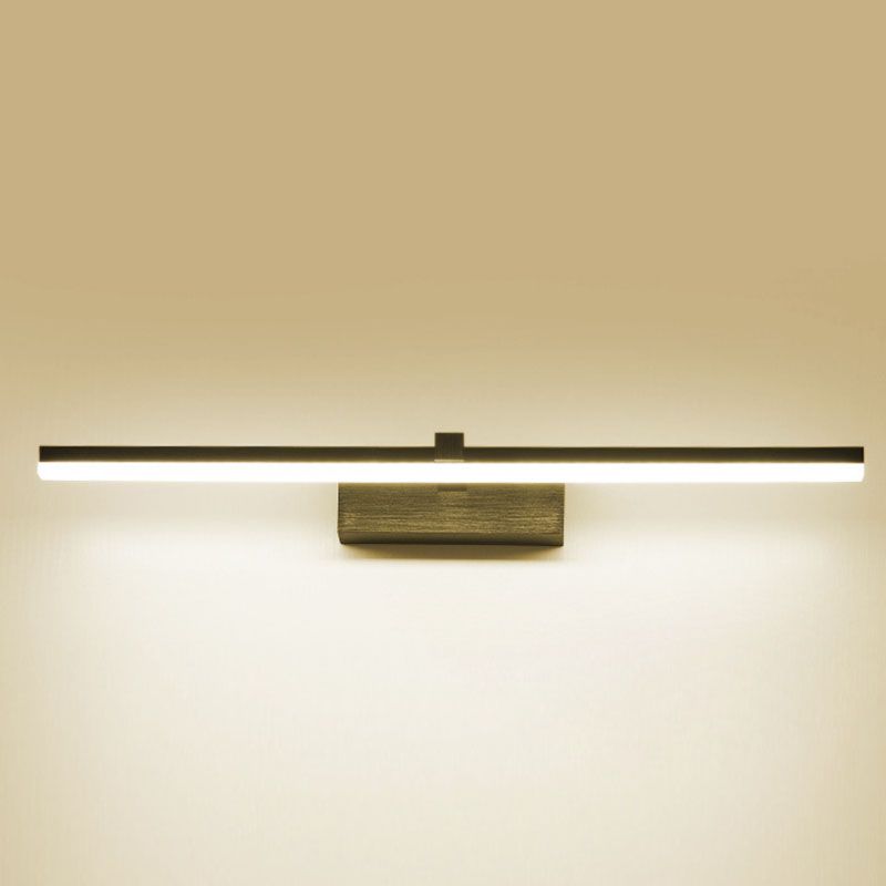 1-Head Linear Shade Wall Sconce Modern Simple Style Mirror Wall Lighting