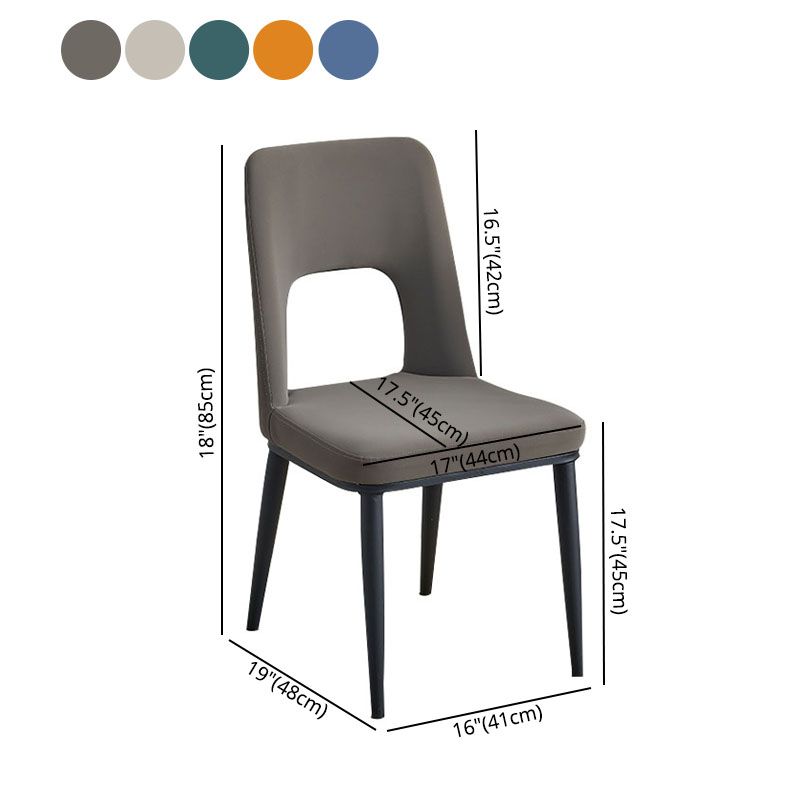 Sillas de comedor industriales de metal, respaldo abierto sin brazos, silla lateral para uso doméstico