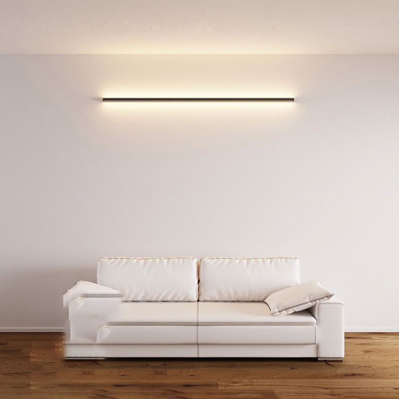 Moderner Stil schwarzer Wandleuchte gerade Aluminium LED -Wandleuchte für Schlafzimmer