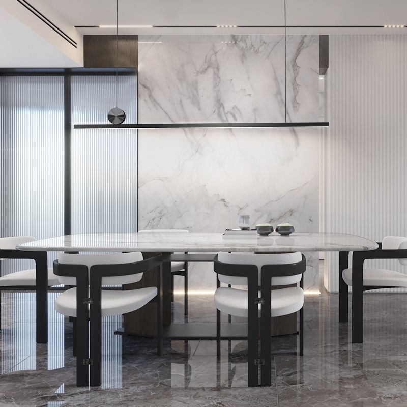 Estilo moderno de forma lineal isla de metal de la isla de 1 luz de la isla de 1 luces en negro