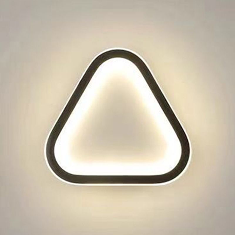 Geometry Shape Metal Wall Light Modern Style Single Light Wall Sconce Light