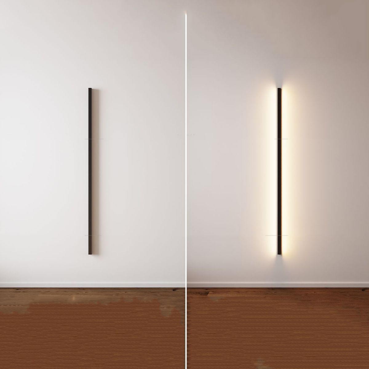 Nordische moderne Wandleuchten leichter Wohnzimmer Einfaches LED LAND STRIP WALL LAMPELTURE