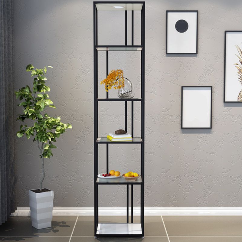 Libreria etagere aperta verticale industriale Shelf di vetro scaffale in vetro