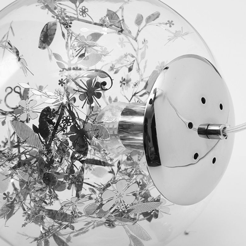 Shattered Leaves Hanging Pendant Light Contemporary Style Glass Dinning Room Pendant Light Kit