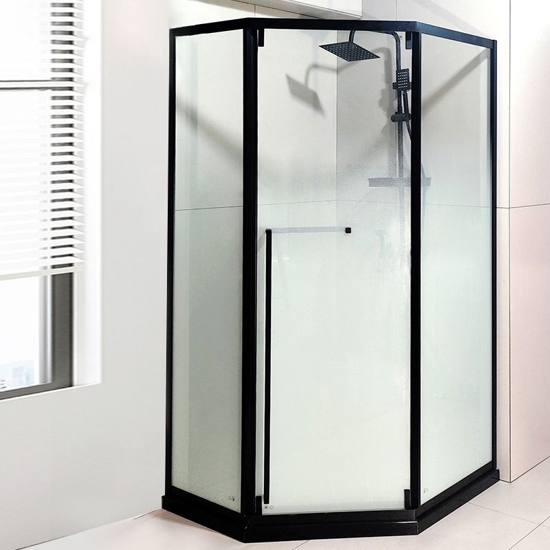 Framed Neo-Angle Shower Enclosure Single Sliding Shower Enclosure with Header
