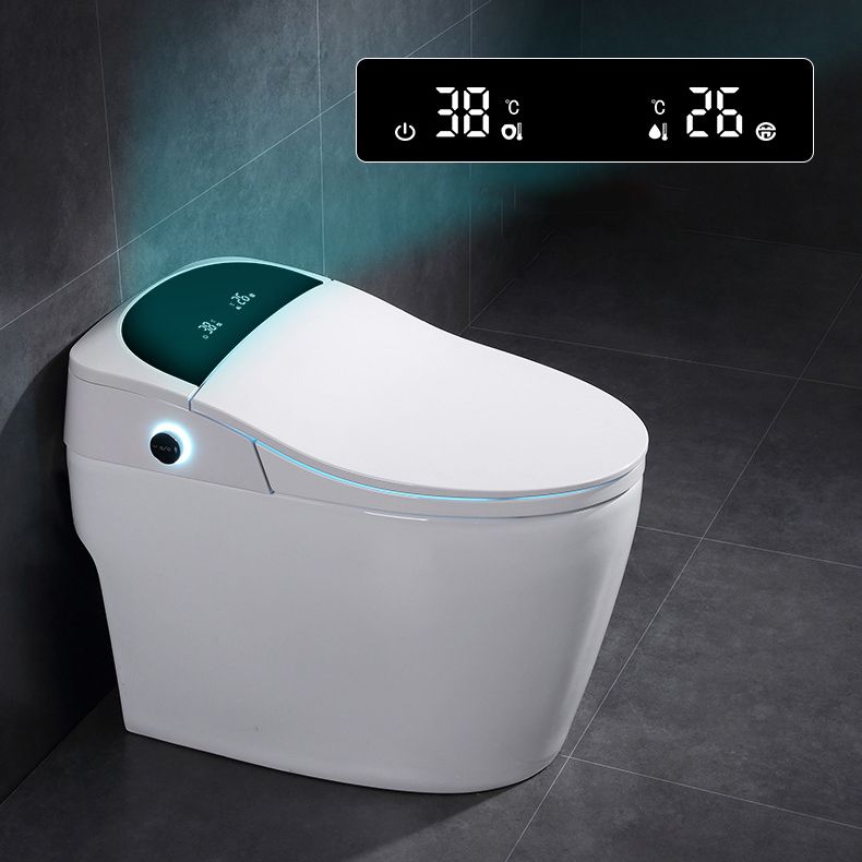 Modern One Piece Toilet Floor Mounted Toilet Bowl with Seat for Washroom