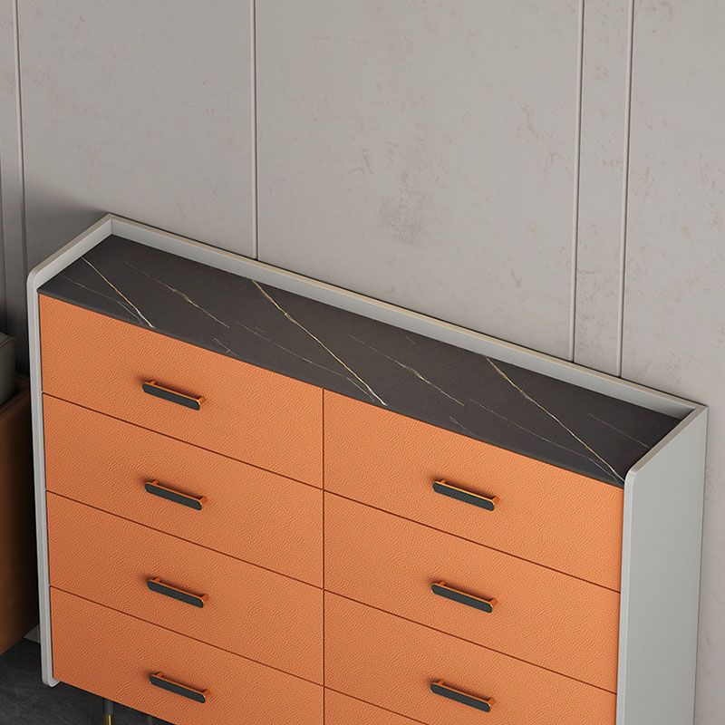 9.75-inch Width Storage Chest Dresser Modern Stone Storage Chest