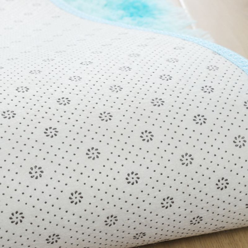 Trendy Modern Tie-dyed Indoor Rug Comfort Shag Rectangle Rug Polyester Stain Resistant Carpet for Living Room