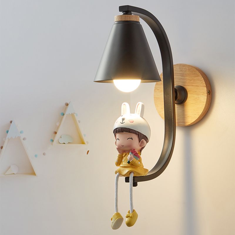 Conical Kids Slaapkamer Wand SCONCE LICHTING METAL NORDISCHE STYL SCONCE LICTE FICUTUUR