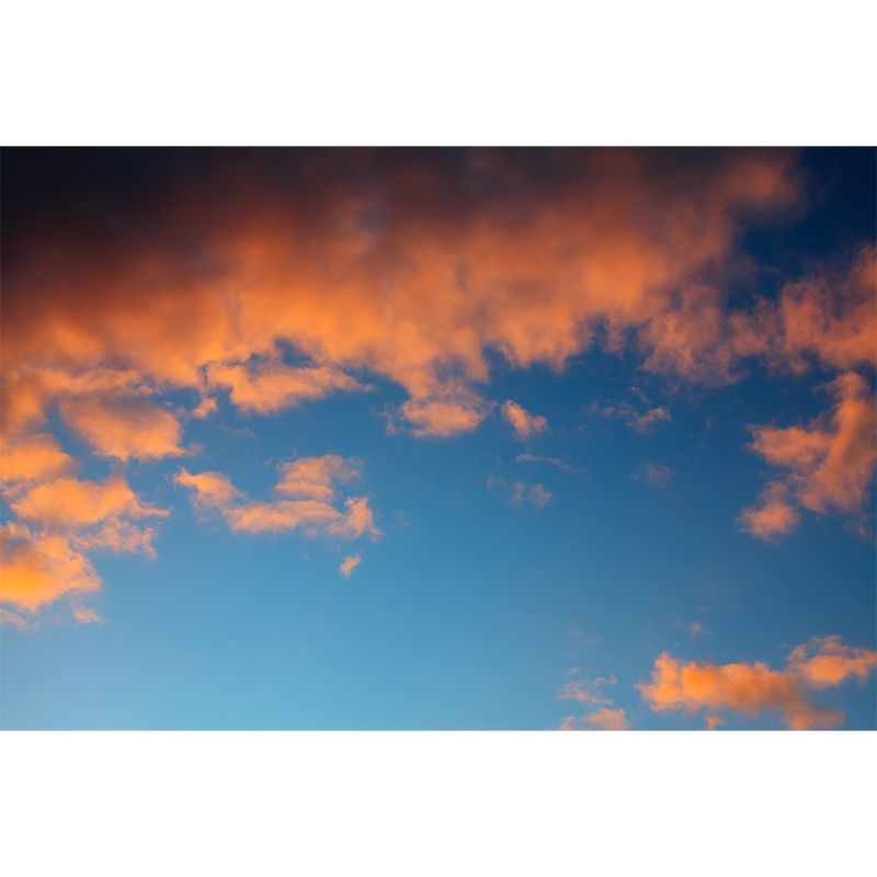 Sky Moisture Resistant Wall Covering for Bedroom, Custom Size Available