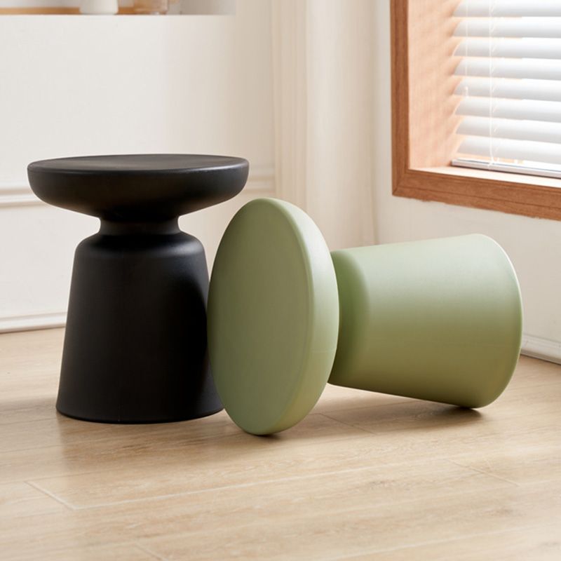 Pedestal End Table Plastic Round Side Sofa Side Accent Table