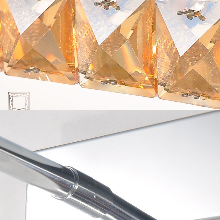 Modern Stainless Steel Vanity Mirror Light Bathroom Gold Vanity Sconce Light with Crystal