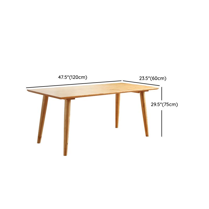 Natural Finish Pine Wood Dining Set 1/2/3/5/7 Pieces Modern Dinette Set