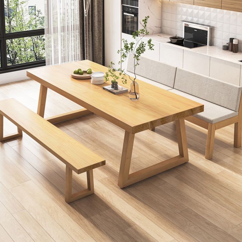 Modern Dining Set 1/2/3/4/5/7 Pcs Solid Wood Dining Table and Chairs