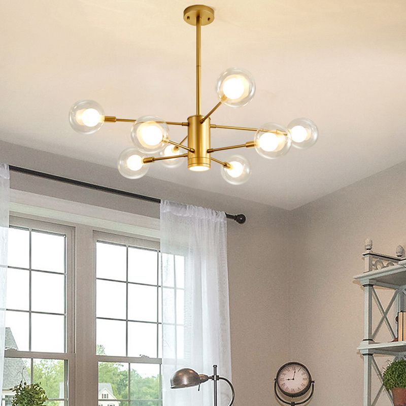 Gold Branch Chandelier Contemporary Chandeliers Glass Multi Lights Chandelier Lamp
