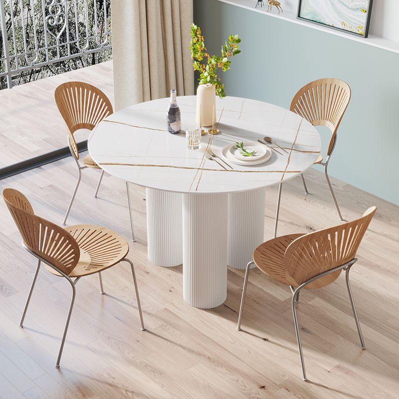 Estilo contemporáneo Round 3 Legs Mesa de comedor Muebles para el hogar para interiores