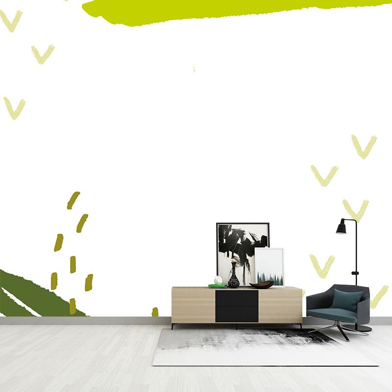 Green Grassland Wall Paper Mural Waterproofing Childrens Art Bedroom Wall Covering