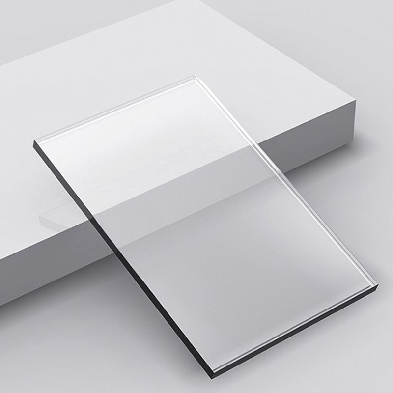 Glam Closed Back Bookshelf Standard Acrylic Bookcase with Shelves