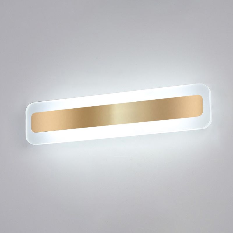 Moderne eenvoudige stijl 1-licht lineaire schaduw Wand SCONCE MIROR WALLverlichting in goud