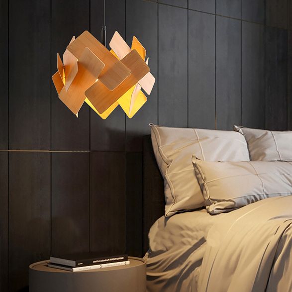 Nordic Style Ceiling Pendant Light Stacking Hanging Light Fixture with Acrylic Shade