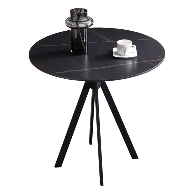 Zweifarbiger Esstisch aus gesintertem Stein, moderner Tisch mit 4 Beinen für das Esszimmer