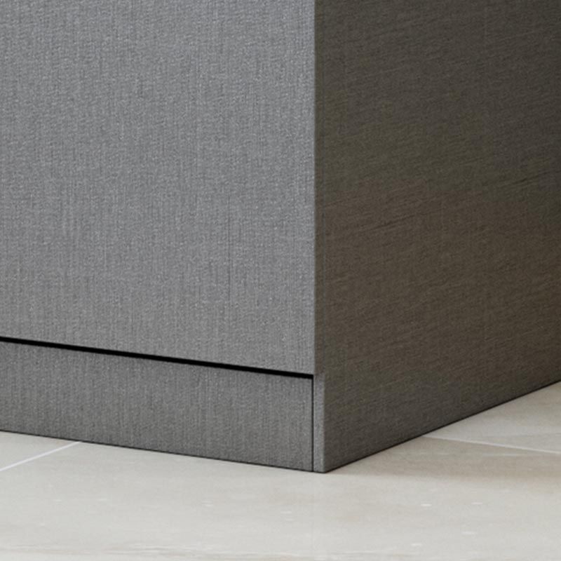 Contemporary Style Gray Colour Wardrobe Wood Soft Close Drawer Wardrobe Closet