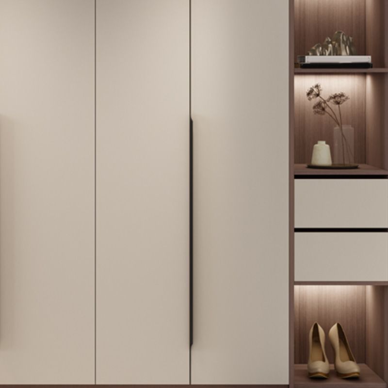 Hinged Wardrobe Cabinet Engineered Wood Wardrobe Armoire for Home