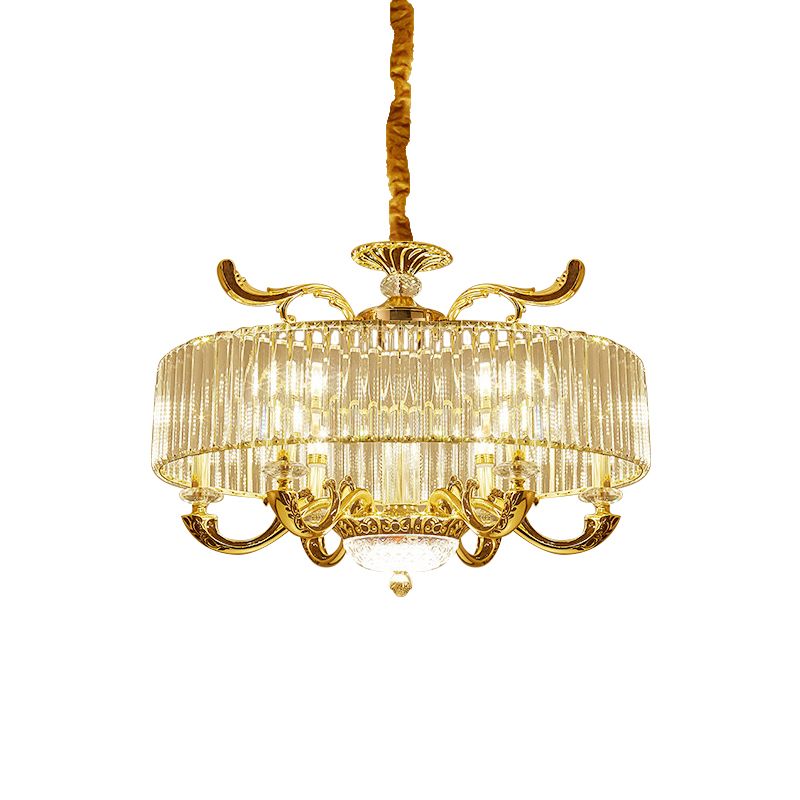 Lampadino oro 6/8 Luci a pendente lampadario modernista a blocchi a blocchi a blocchi lampada sospensione del soffitto