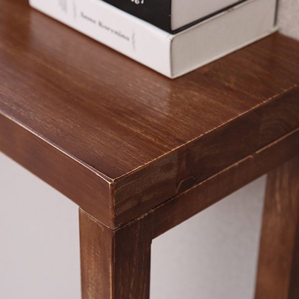 12 inch Wide Accent Table Mid-Century Modern Rectangle Wood Console Table