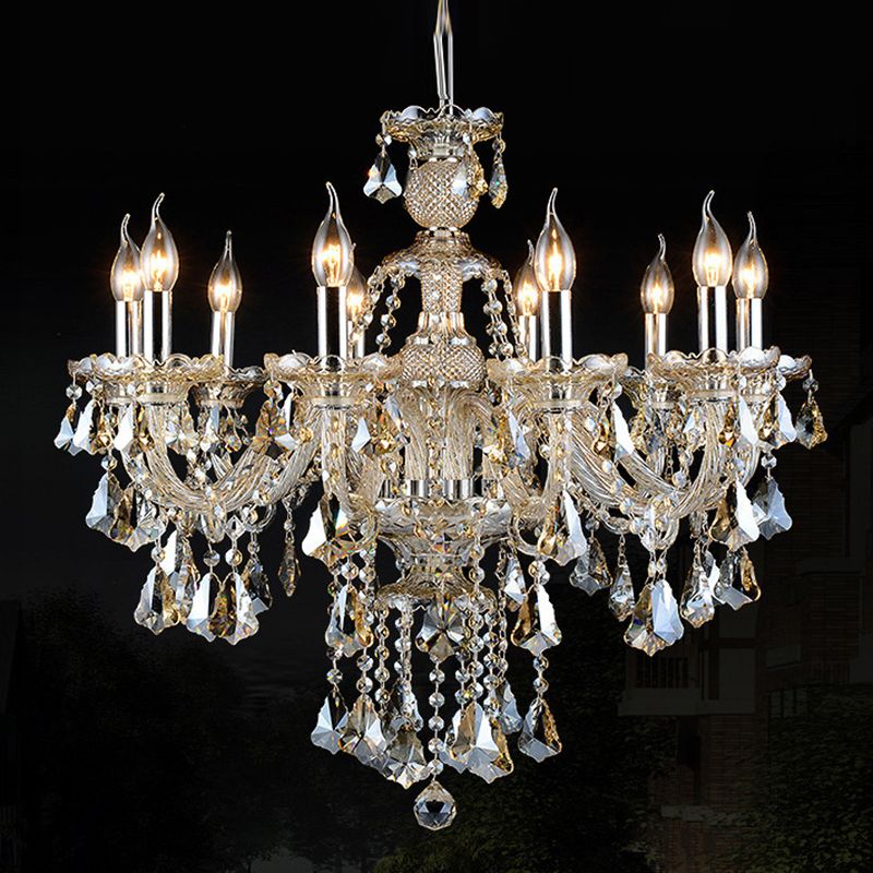 Crystal Strand Chandelier Éclairage