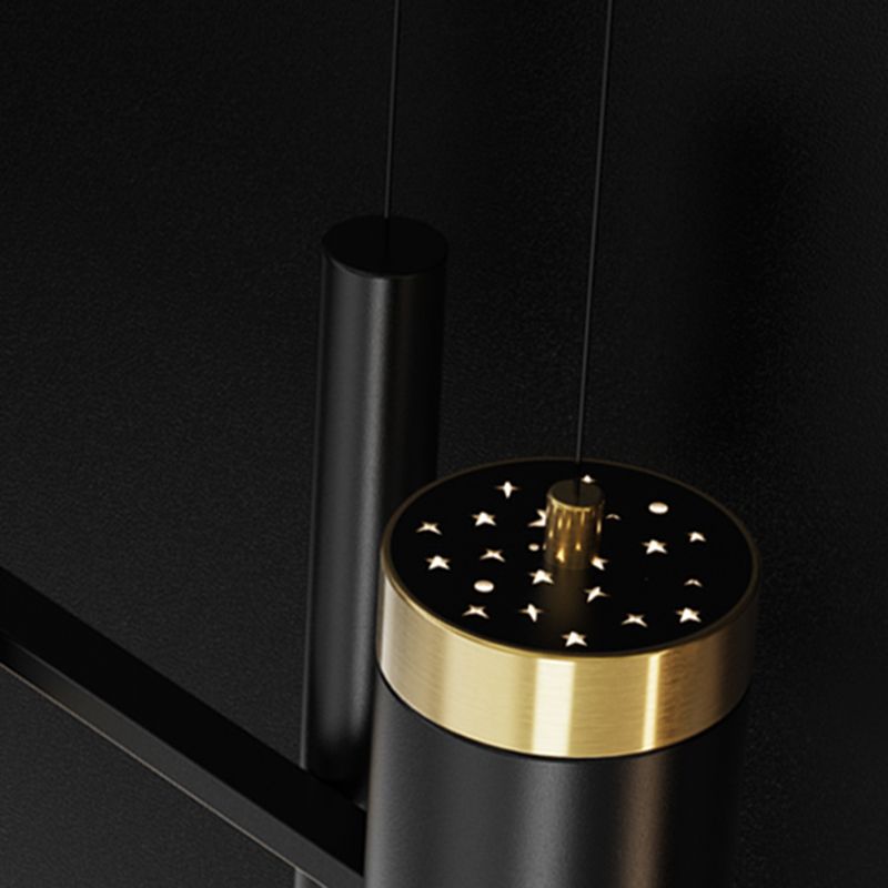 Cylinder Island Light Fixtures Contemporary Metal Pendant Lights for Kitchen