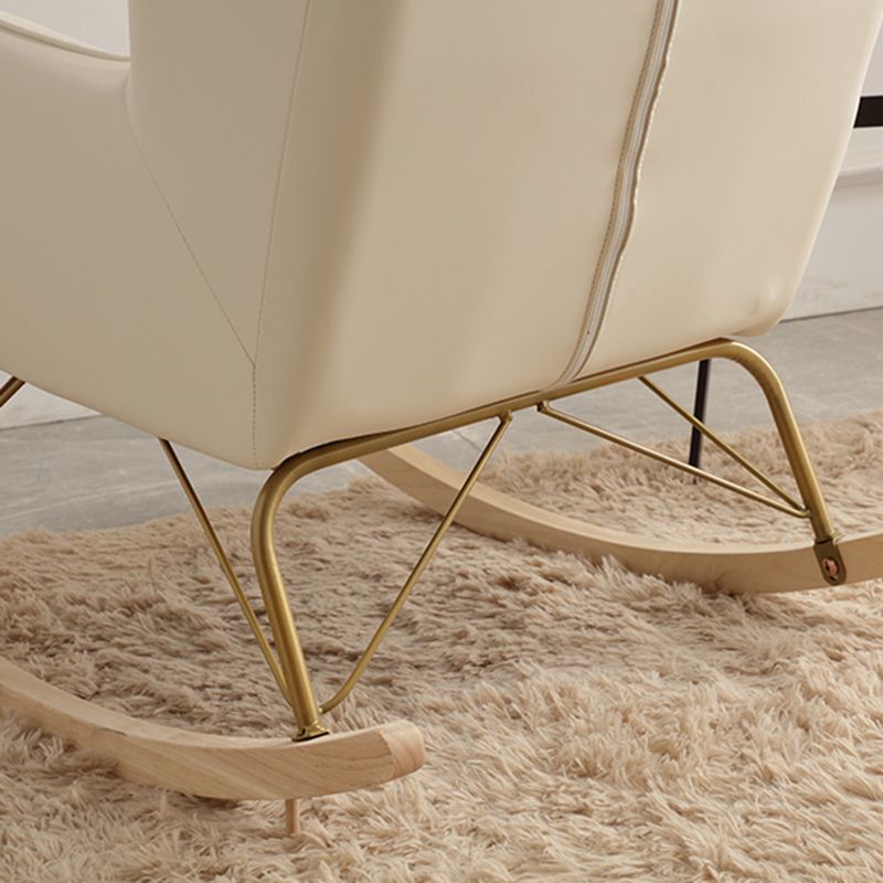 Single Sofa Rocking Chair Indoor Living Room Rocking Chair with Ottoman