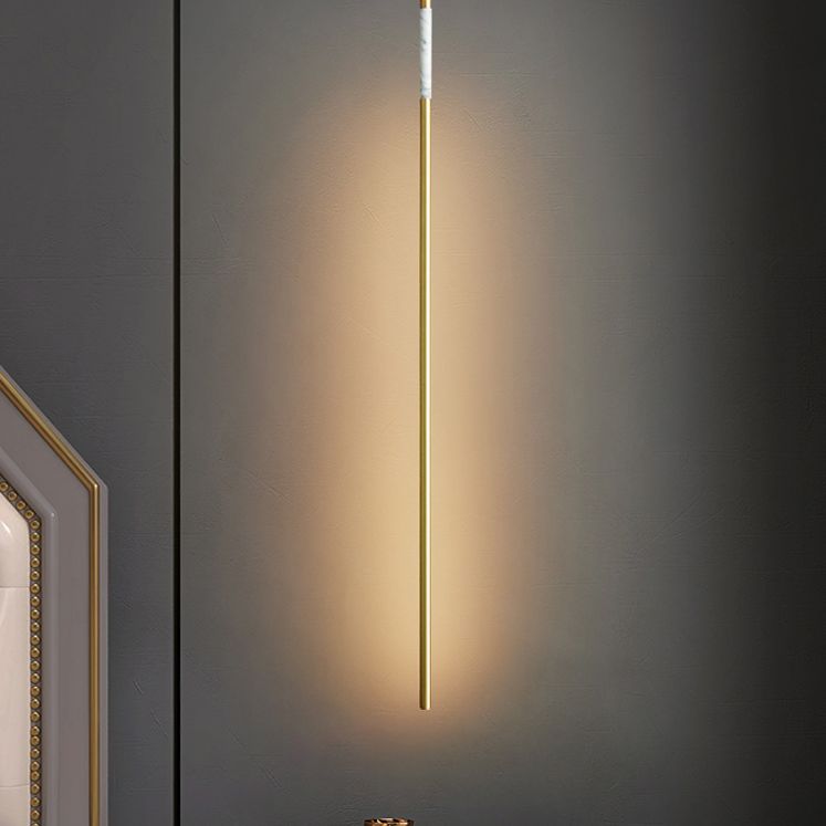 Minimalistische Marmor-LED Hanging Deckenleuchte 1-Licht-lineare Decke Anhänger Licht