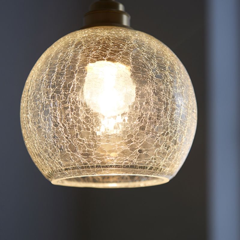 1 lumière suspendue à la lampe en verre pendentif métal industriel en métal suspendu pour le salon
