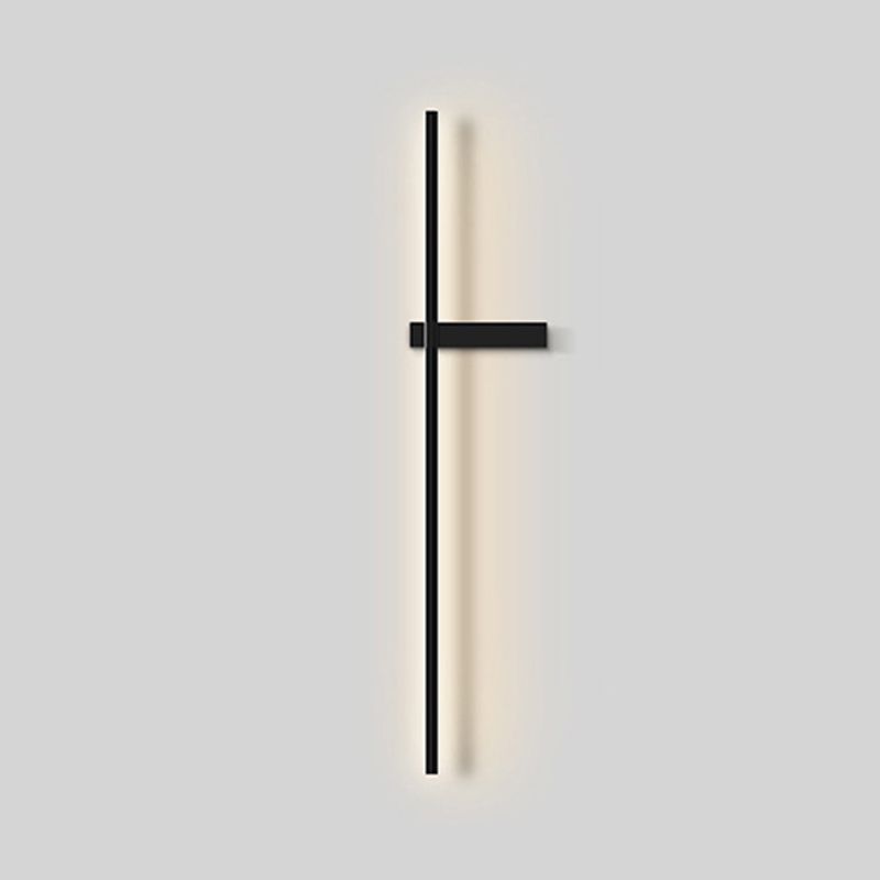 1 Light Linear Wall Mounted Lamps Modern Style Metal Wall Sconces