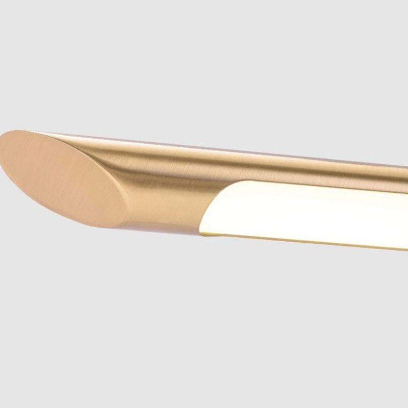 Elegante illuminazione di corna postmoderne con metallo e acrilico per lavaggio per il bagno