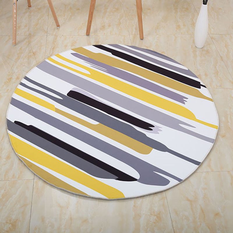 Eclectic Tribal Patterned Rug Multi Colored Polypropylene Rug Stain Resistant Machine Washable Non-Slip Backing Carpet for Living Room
