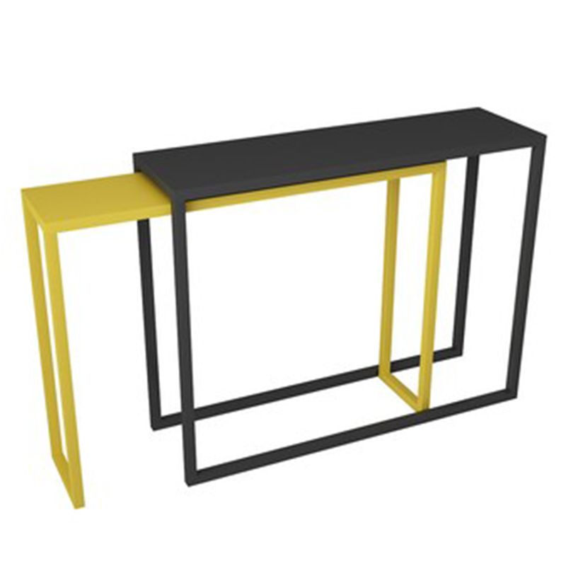Sled-base Console Table, 11.8" W Ironcraft Modern Hallway Console Sofa Table