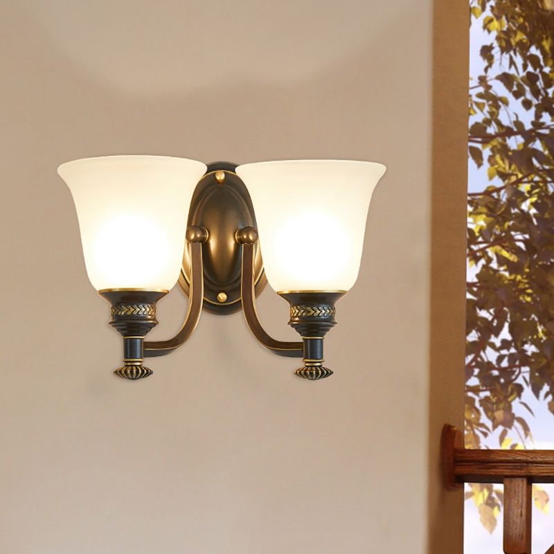 Bell Shade Grosted Glass Wall Lightture