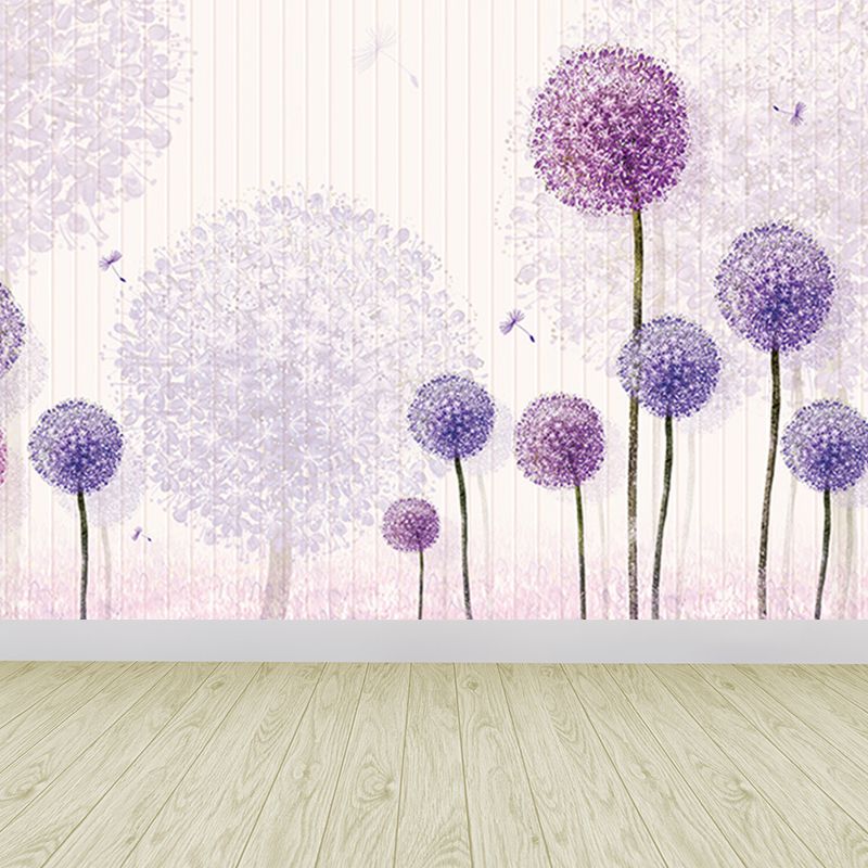 Water Resistant Dandelion Mural Decal Non-Woven Modern Wall Art for Wall Interior