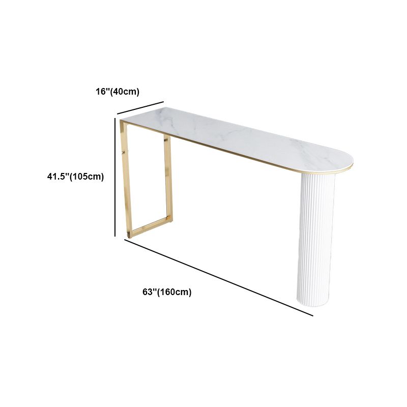 Modern Irregular Pub Table Set 1/2/5 Pieces Sintered Stone Top Bistro Table Set