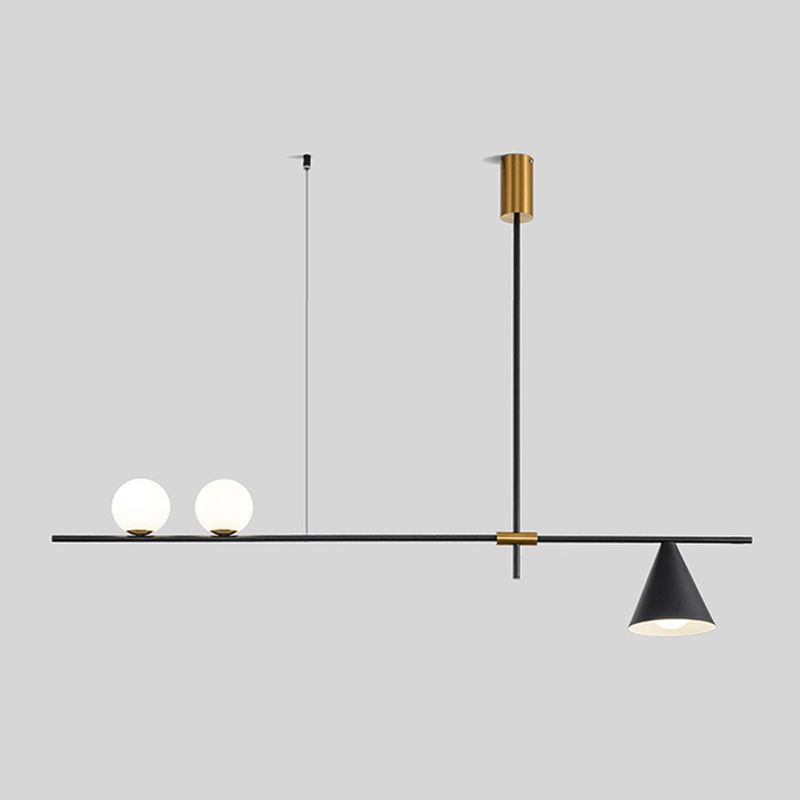 Black/Golden Kitchen Island Lighting  Metal Ceiling Light for Living Room