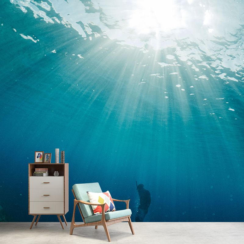 Beach Style Undersea Tropical Seabed Mural Decorative Eco-friendly for Room