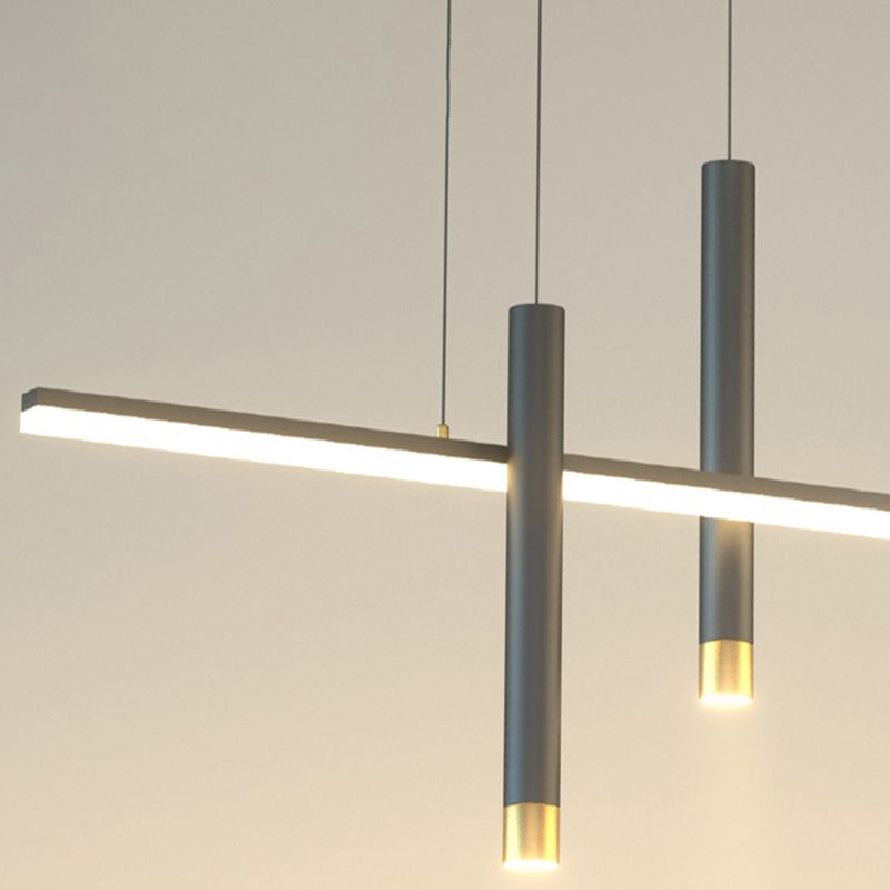 6 Heads LED Island Lighting Contemporary Ceiling Pendant Light for Dining Room