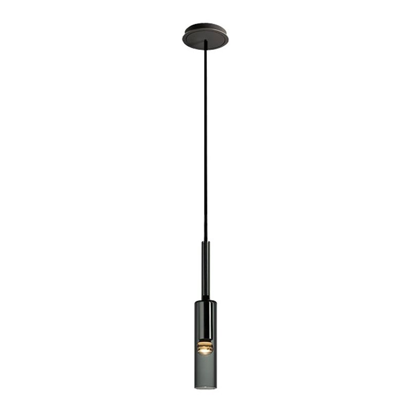 Black Minimaliste à 1 lumière LED Down Lighting Crystal suspendu Pendant Light pour la chambre