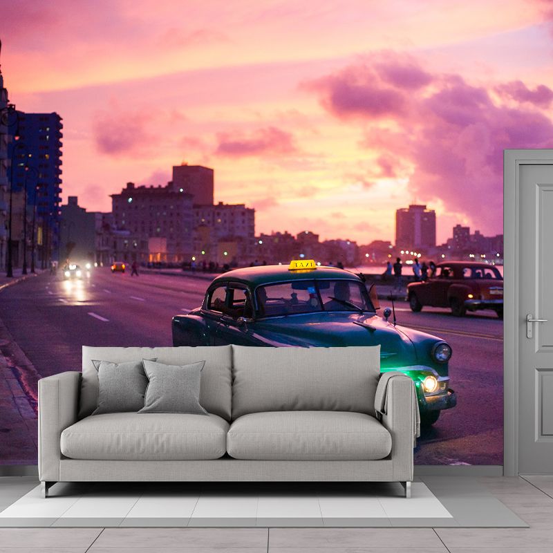 Car Photography Mural Moisture Resistant for Living Room and Bedroom Wall Decor