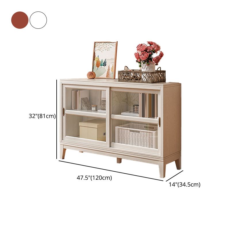 31.89"H Bookcase Contemporary Style Solid Wood Bookshelf for Office Home