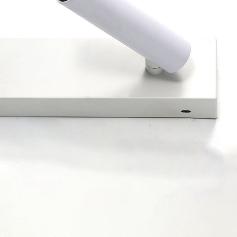 Metal Square Shape Wall Mount Lighting Modern 2-Lights Wall Mounted Light Fixture in White
